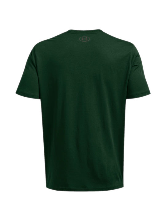 Under Armour Herren Sport T-Shirt Kurzarm Forest Green, Baroque Green