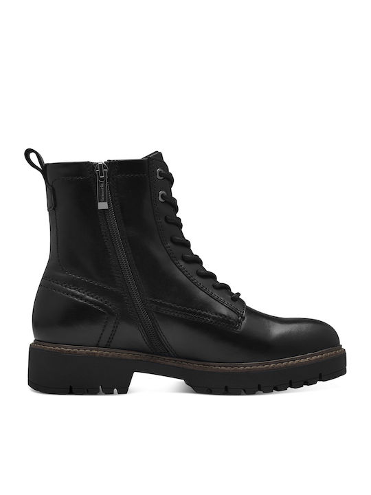 Leather Women's Ankle Boots Black