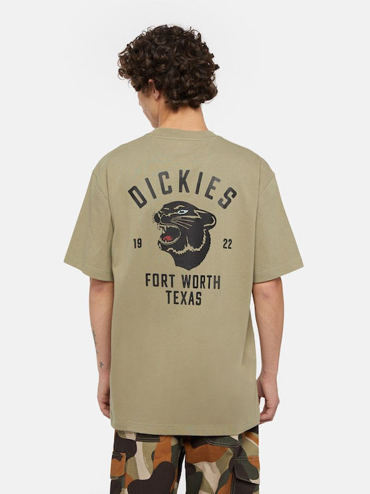 Dickies Panther T-shirt Bărbătesc cu Mânecă Scurtă Military Green