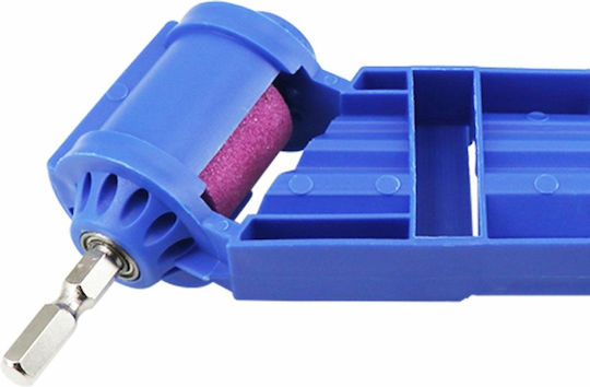 Ascuțitor de burghie Zola, 3 sloturi, portabil, plastic, burghie 2-12,5 mm, 18x8,3 cm, albastru