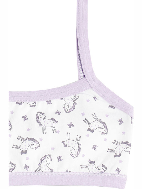 Cotonella Kids' Bralette White-lilac