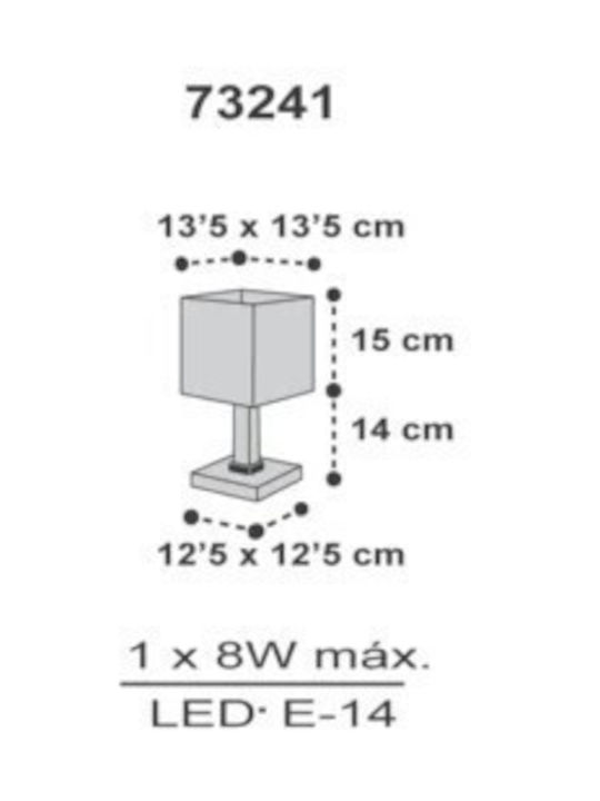 Ango Led Kids Table Lamp Touch Transparent 30x16x16cm
