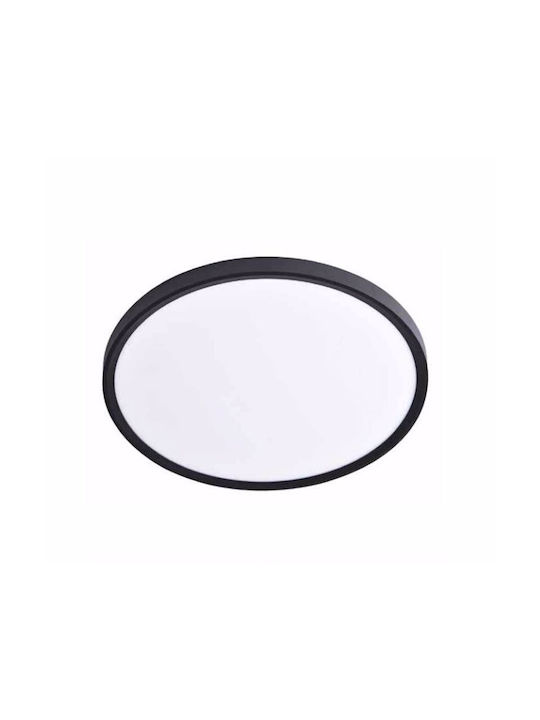 Inlight Ceiling Mount Light 23cm Black with Integrated LED
