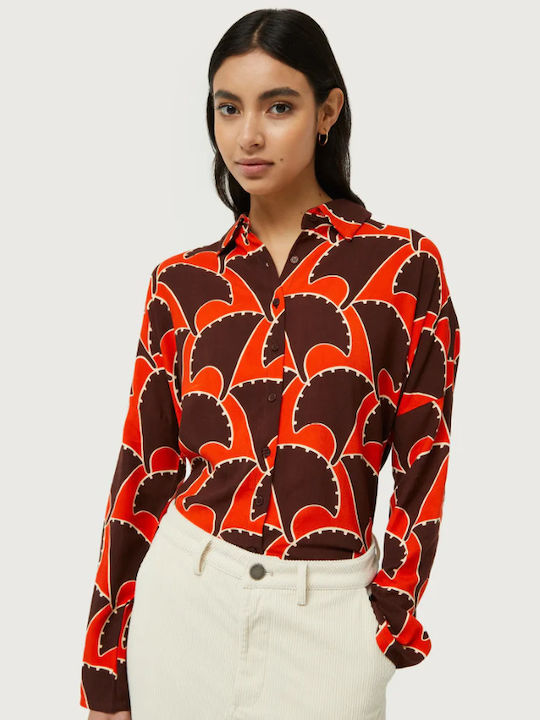 Compania Fantastica Women's Long Sleeve Shirt Orange