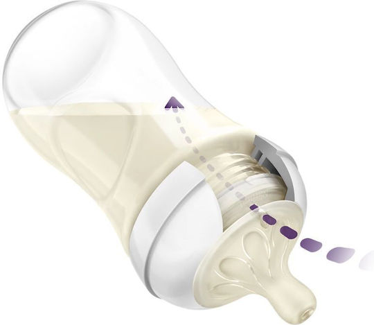 Philips Plastic Baby Bottle Natural Response Anti-colic with Silicone Teat for 1+ Months White 330ml