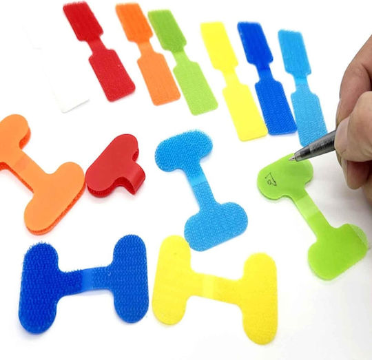 Set 10 Cable Labels Zola Nylon 6x3.5 Cm Multicoloured