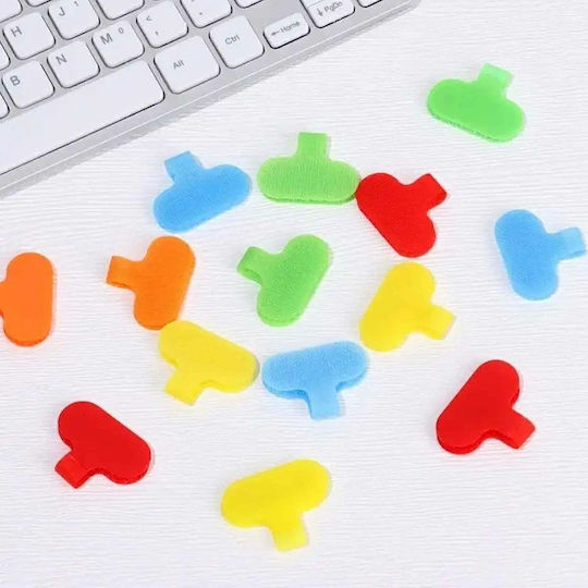 Set 10 Cable Labels Zola Nylon 6x3.5 Cm Multicoloured