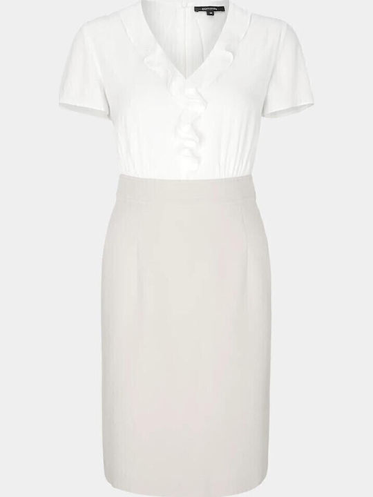 Sommer Mini Damenkleid für Hochzeit - Taufe Beige