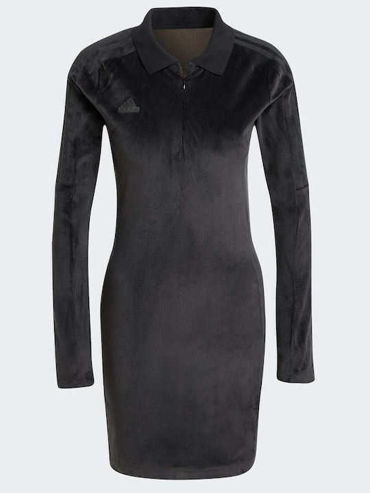 Tiro Q4 Mini Athletic Long Sleeve Black Dress