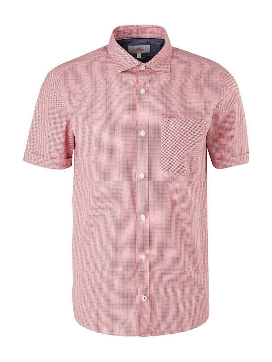 s.Oliver Short-sleeved Shirt Checked Red