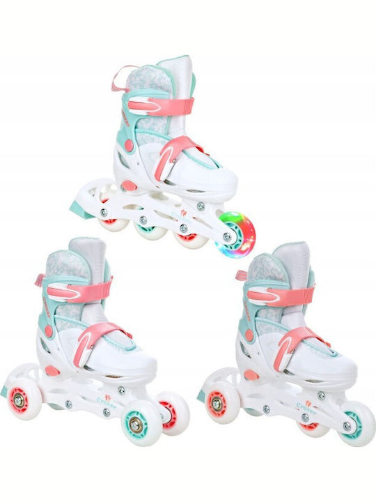 Adjustable Croxer Inez Led 3in1 Rollers White Turquoise S 30-33