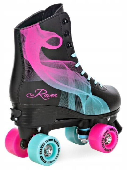 Verstellbare Rollschuhe Raven Serena Türkis Pink S 31-34