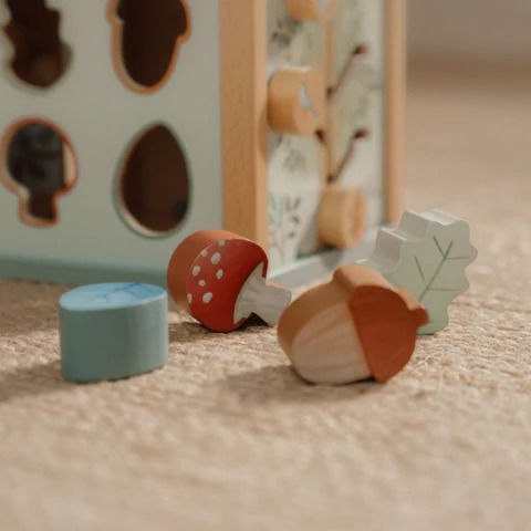 Little Dutch Activity Cube made of Wood with Music for 18++ Months