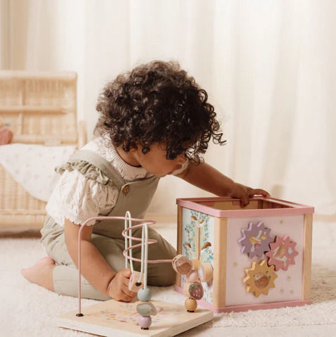 Little Dutch Activity Cube Fairy Garden made of Wood with Music for 18++ Months