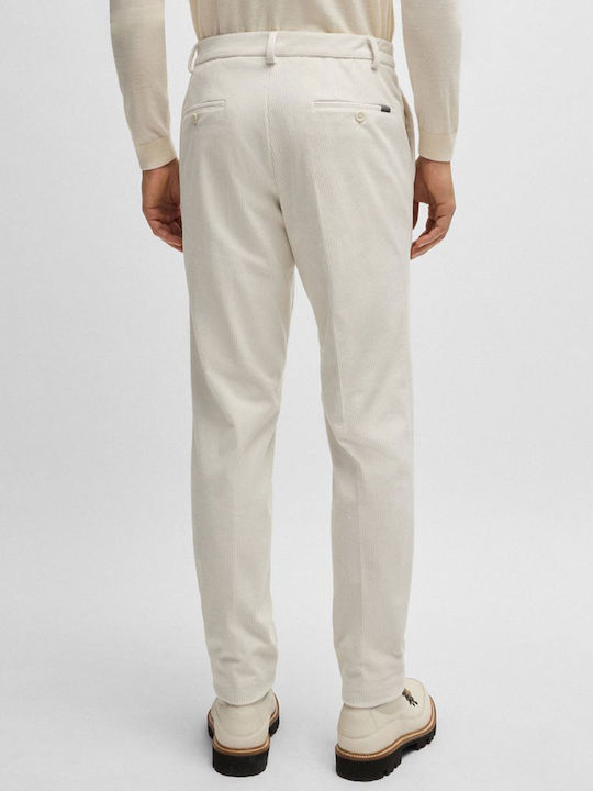 Hugo Boss Herrenhose in Slim Passform Ecru