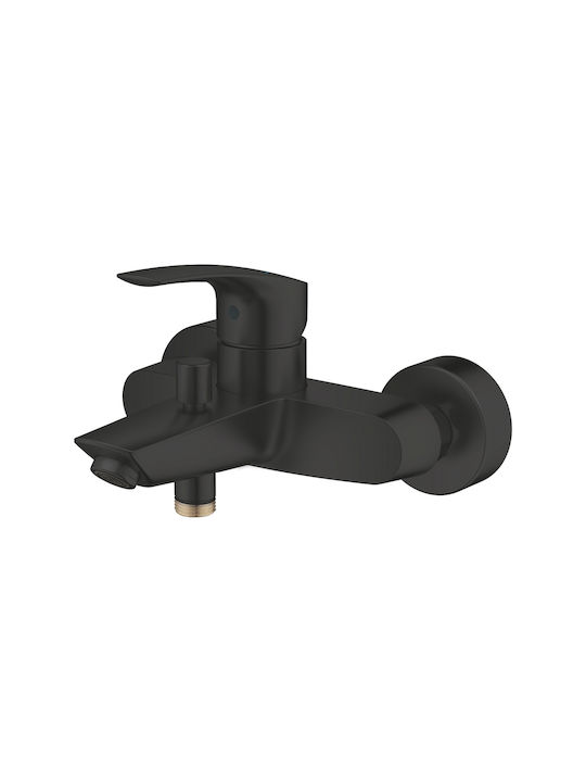 Grohe Eurosmart Mischbatterie Wandmontage Bad Dusche 188 mm Matt Schwarz