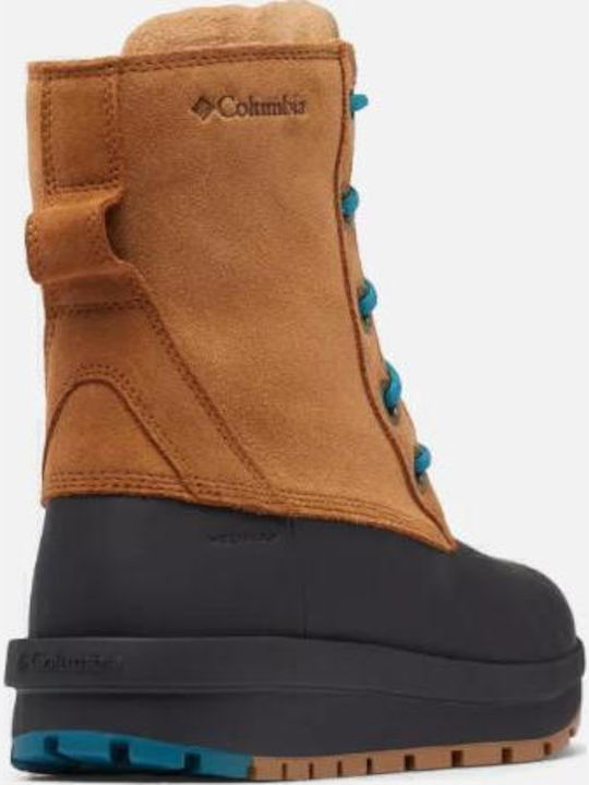 Moritza Shield Omiheat Suede Γυναικείες Μπότες Χιονιού Καφέ