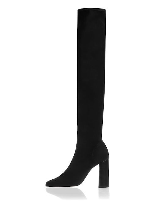 Damenstiefel mit hohem Absatz Schwarz