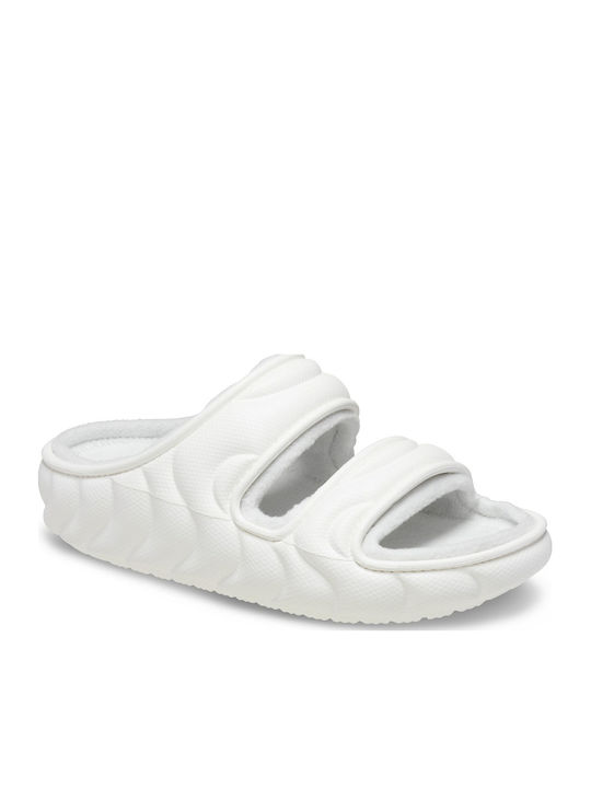 Șlapi Classic în Stil Pèdila în Culoare Albă
