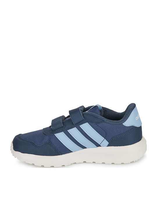 Run 60s Kinder Sneakers mit Klettverschluss Blau