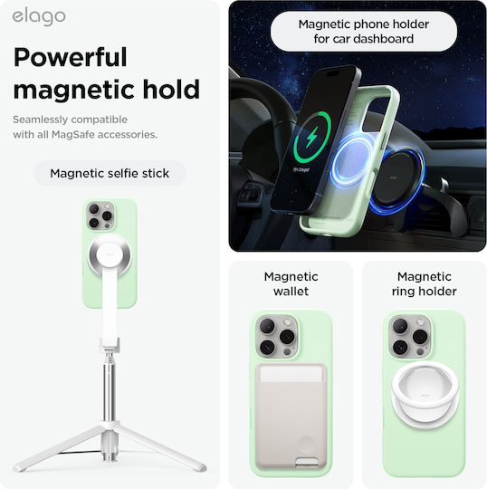 Elago Back Cover Silicon 1.7mm Verde (iPhone 16 Pro)
