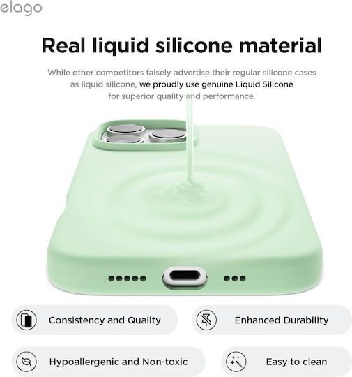 Elago Back Cover Σιλικόνης 1.7mm Πράσινο (iPhone 16 Pro Max)
