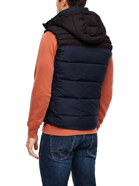 Sleeveless Jacket Puffer Blue