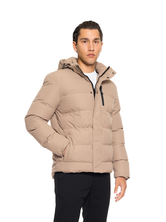 Biston Herren Jacke Lässig Beige