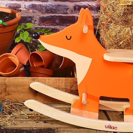 Vilac Wooden Rocking Toy Orange