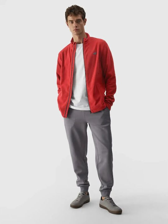 Ανδρική Ζακέτα Fleece Κόκκινη