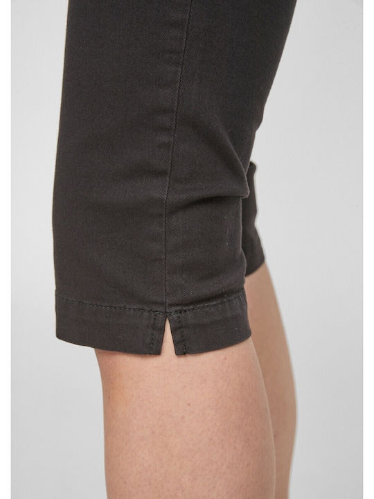 Damen Bermuda Jean Schwarz