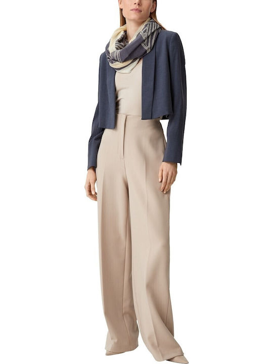 Frauen Wollschal Marineblau