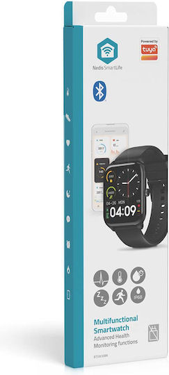 Nedis BTSW30BK Smartwatch με Παλμογράφο (Μαύρο)