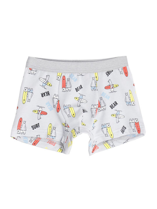 Cotonella Set of Kids' Boxers Blue-grey 3pcs