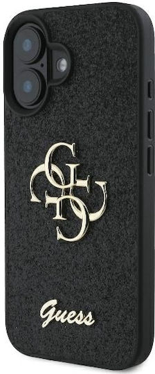 Guess Задна корица Кожа Черен (iPhone 16 Plus, Guess)