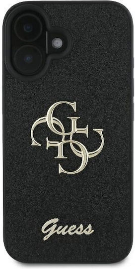Guess Задна корица Кожа Черен (iPhone 16 Plus, Guess)