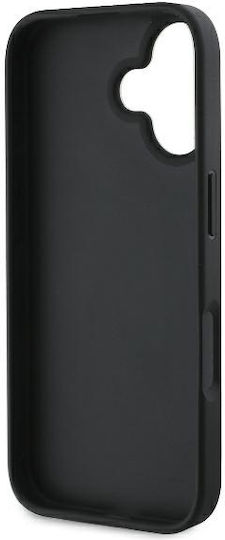 Guess Задна корица Кожа Черен (iPhone 16 Plus, Guess)
