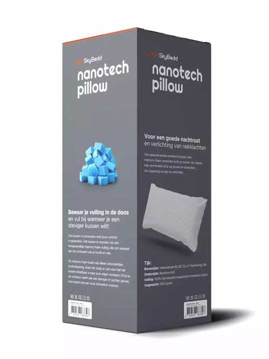 Nanotech Skybedd Bamboo Μαξιλάρι Ύπνου Polyester 50x70cm