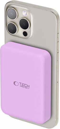 Tech-Protect PB11 Lifemag MagSafe Power Bank 10000mAh 15W с USB-C порт Lilac