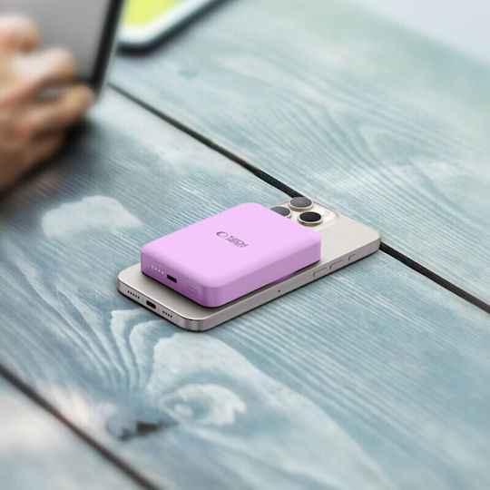 Tech-Protect PB11 Lifemag MagSafe Power Bank 10000mAh 15W с USB-C порт Lilac