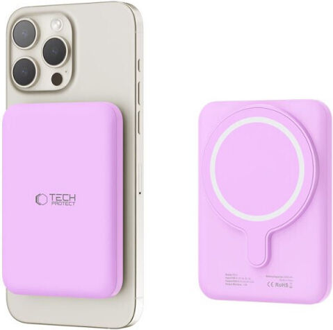 Tech-Protect PB10 Lifemag MagSafe Power Bank 5000mAh Lilac
