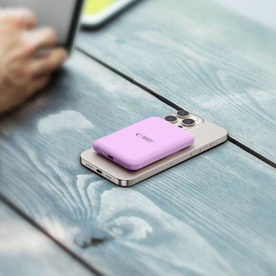 Tech-Protect PB10 Lifemag MagSafe Power Bank 5000mAh Lilac
