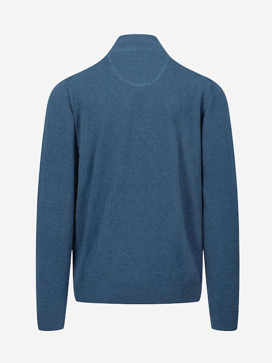 Fynch Hatton Troyer Long Sleeve Sweater Azure