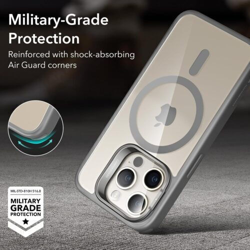 ESR Classic Hybrid Back Cover Metallic Transparent (iPhone 15 Pro Max)