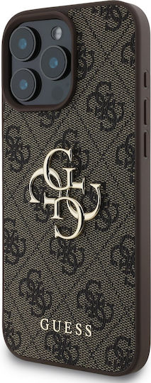 Guess Umschlag Rückseite Synthetisches Leder Braun (iPhone 17 Pro Max / iPhone 17 Pro / iPhone 16 Pro Max)
