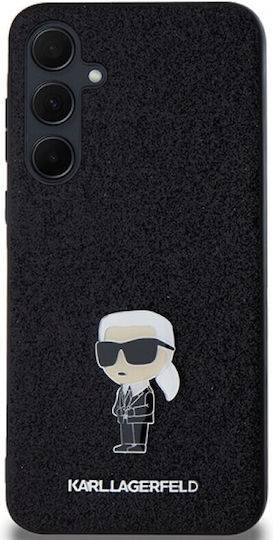 Karl Lagerfeld Fixed Glitter Back Cover Πλαστικό / Σιλικόνης Μαύρο (Galaxy A35)