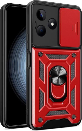 Bodycell Slide Back Cover Durable Red (Realme C51)