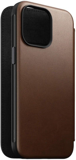 Nomad Back Cover Leather 2mm Brown (iPhone 15 Pro Max)