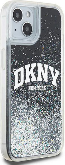 DKNY Liquid Back Cover Plastic / Silicon Negru (iPhone 13)