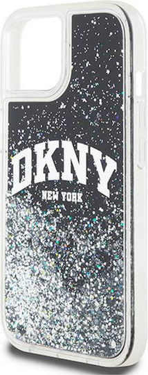 DKNY Liquid Back Cover Plastic / Silicon Negru (iPhone 13)